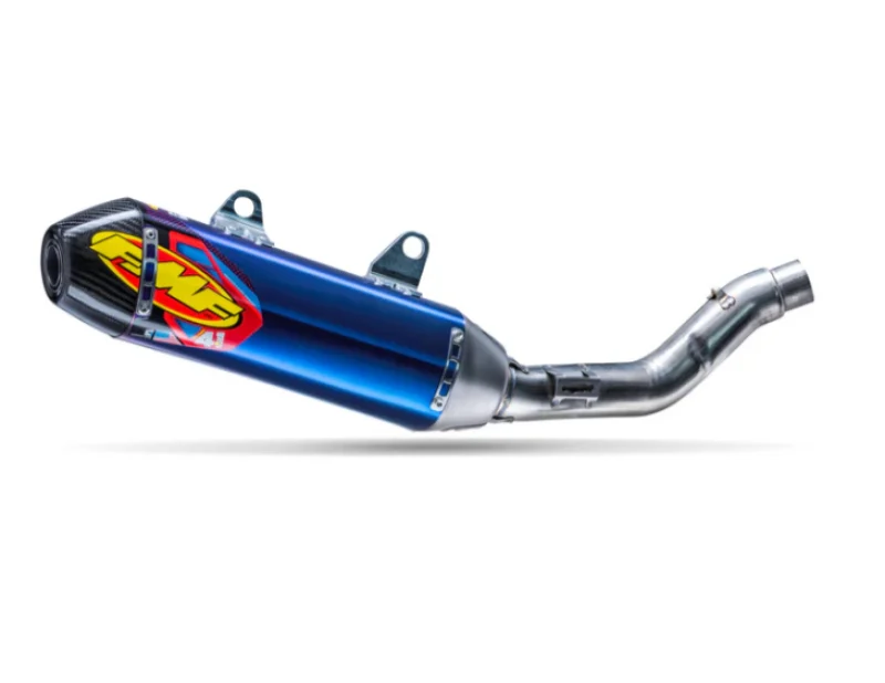 FMF Racing 2024 Triumph TF 250-X Factory 4.1 RCT Titanium Anodized SL (Slip-On) w/ Carbon Cap - 045695