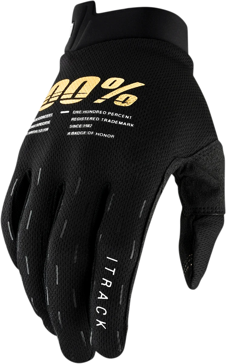 100% iTrack Gloves - Black - XL 10008-00008