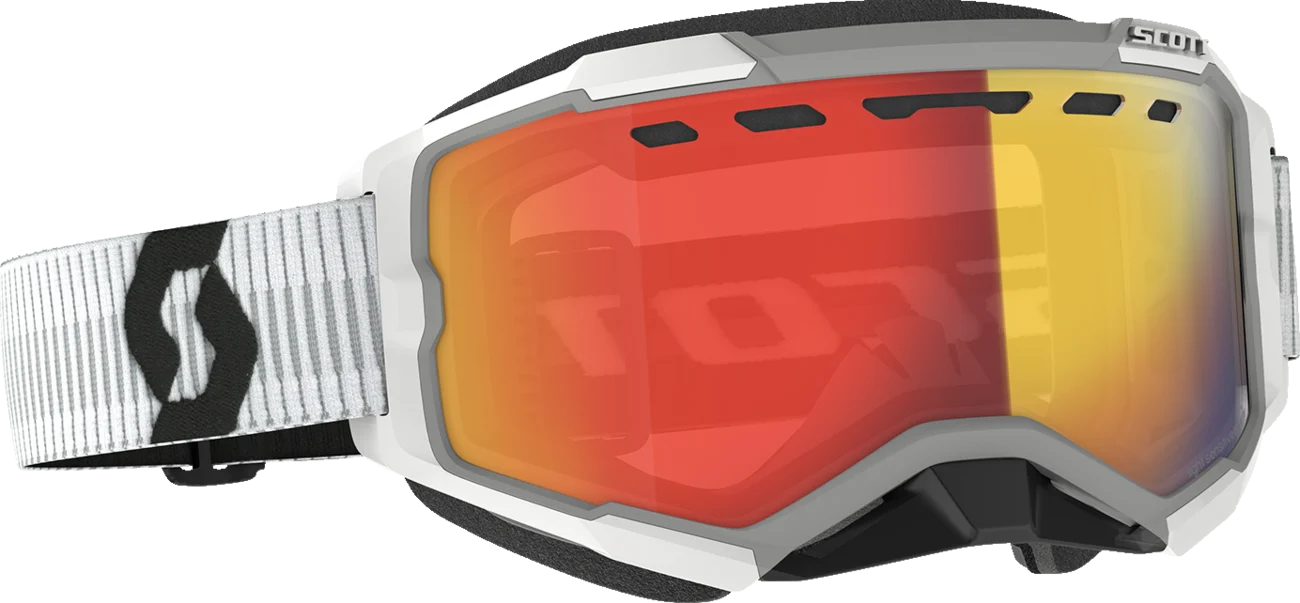 SCOTT Fury Snow Goggles - Light Sensitive - White - Red Chrome 278604-0002341