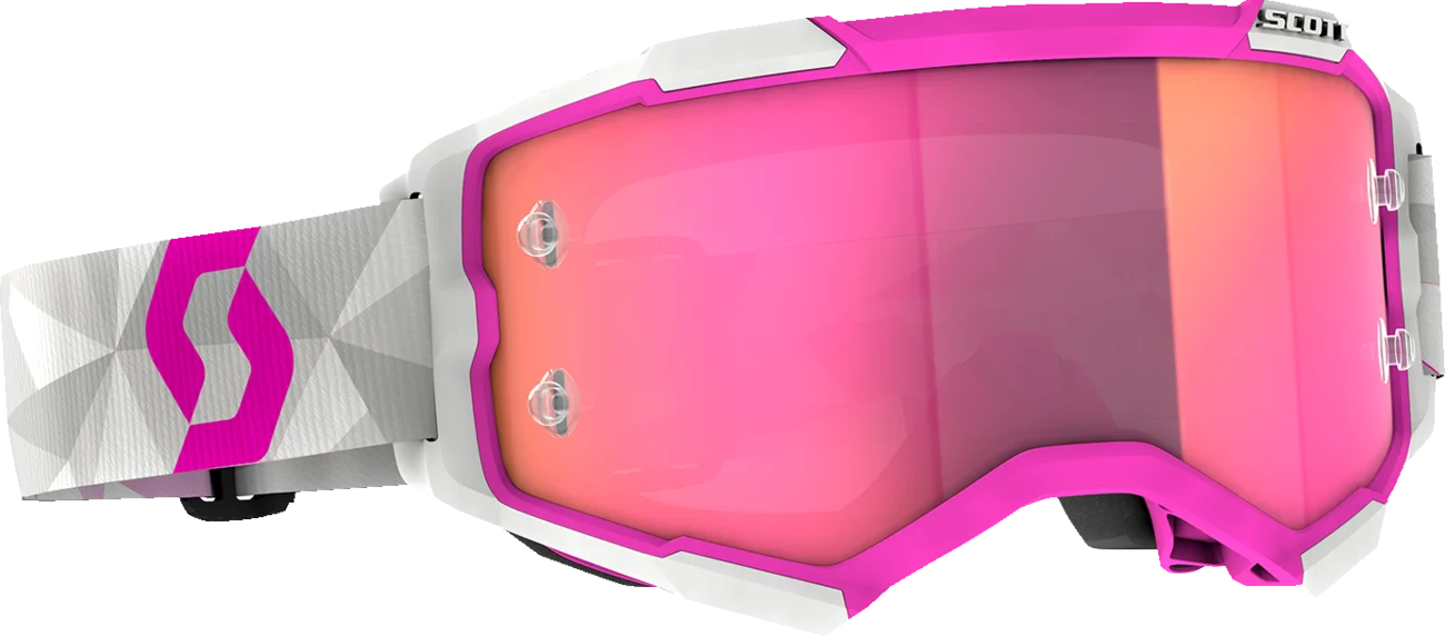 SCOTT Fury Goggles - JP 61 - White/Pink - Pink Chrome 414227-1087340