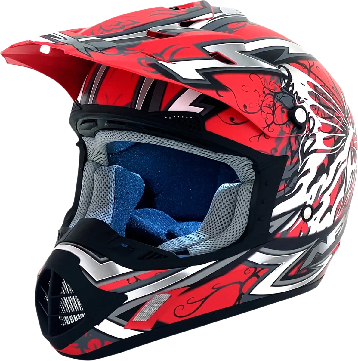 AFX FX-17Y Helmet - Butterfly - Matte Ferrari Red - Large 0111-1386