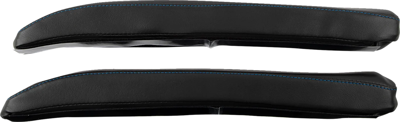 SHOW CHROME Kaliber Armrest Pads - Black w/ Blue Stitching - Slingshot '15-'22 H44-1BLUE