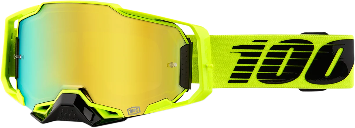 100% Armega Goggles - Nuclear Citrus - Gold Mirror 50005-00003