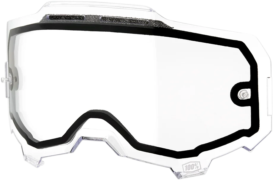 100% Armega Dual Lens - Vented - Clear 59052-00001
