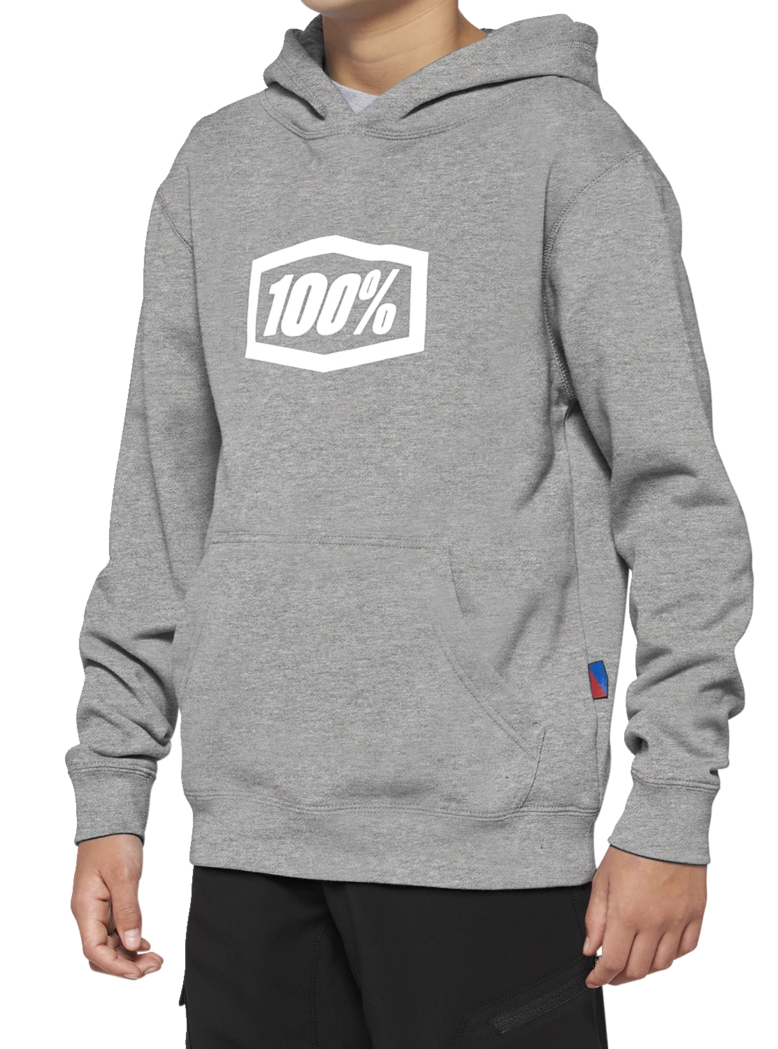 100% Youth Icon Hoodie - Gray - XL 20030-00007