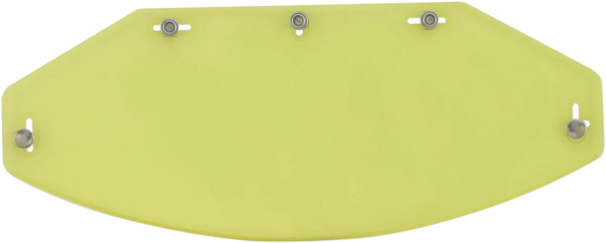 AFX Vintage 5-Snap Shield - Flat - Yellow 0131-0074