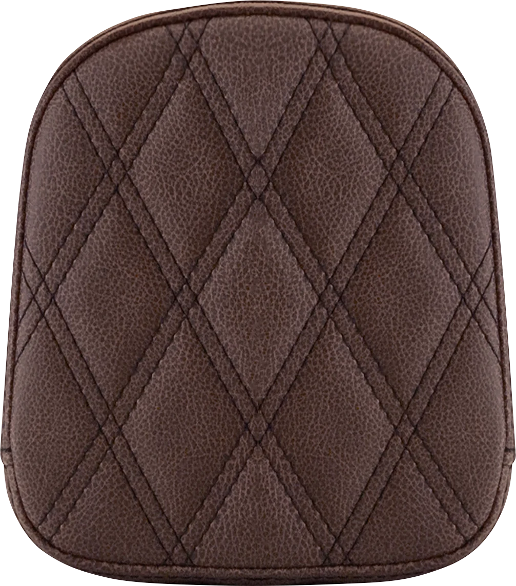 SADDLEMEN Sissy Bar Pad - Lattice Stitched - Brown FL '99-'22 40745