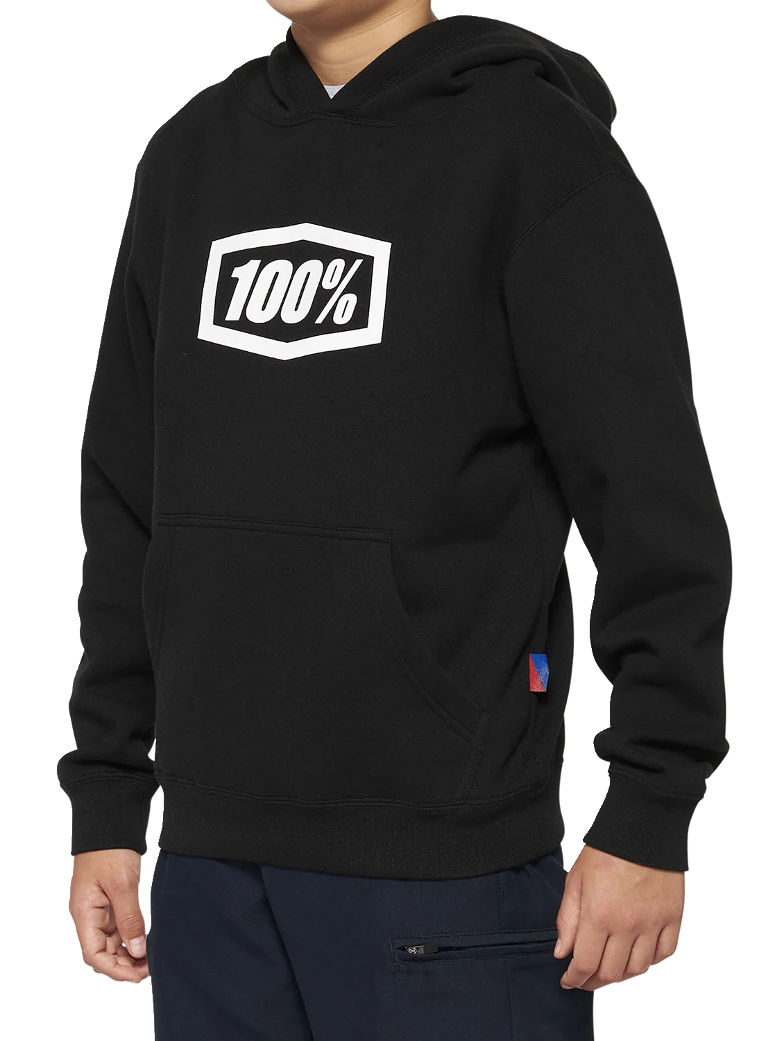 100% Youth Icon Hoodie - Black - Large 20030-00002