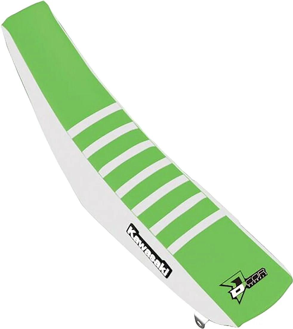 Seat Cover 18 Mec White / Green / White Ribs