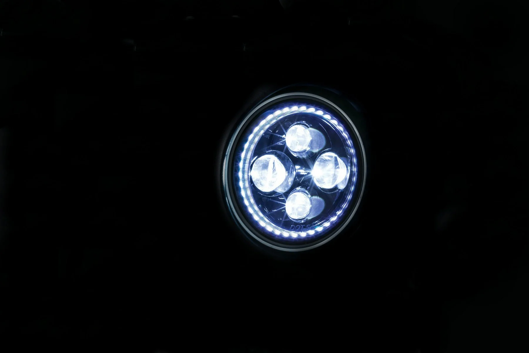 Kuryakyn 7" Orbit Vision LED Headlamp w/Halo (2460)