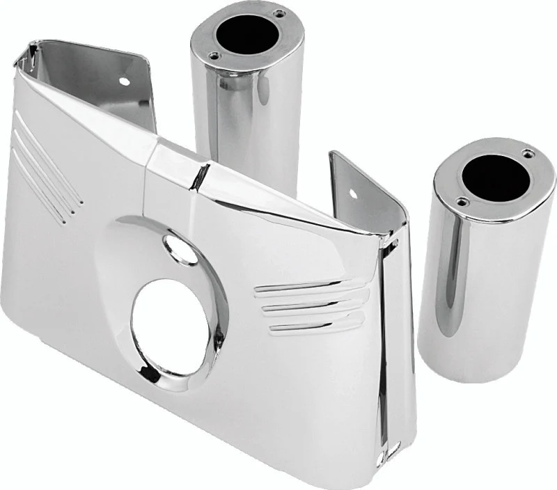 Bikers Choice 86-08 FLST Chrome 5 Piece Fork Cover Kit - 491362