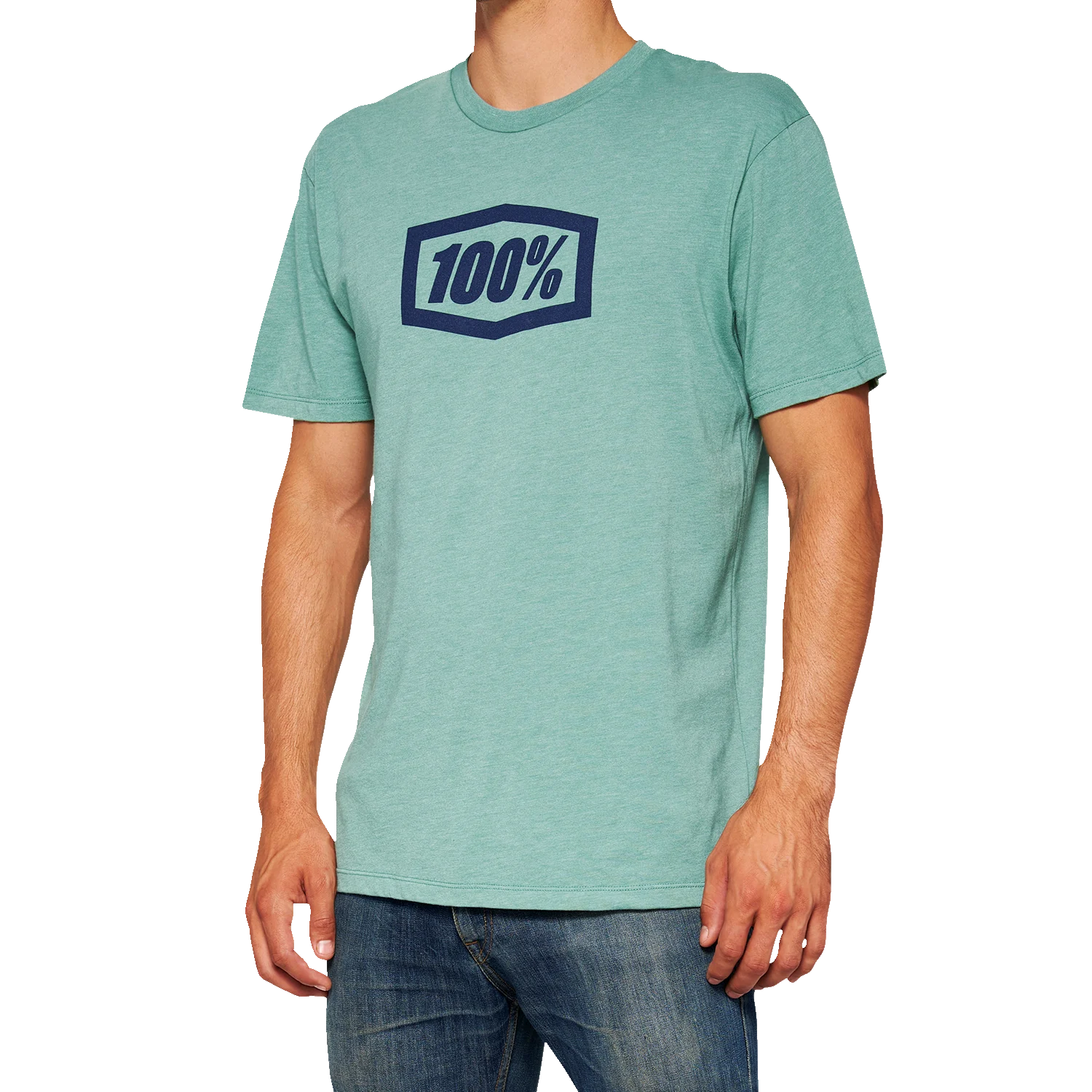 100% Icon T-Shirt - Blue - Large 20000-00037