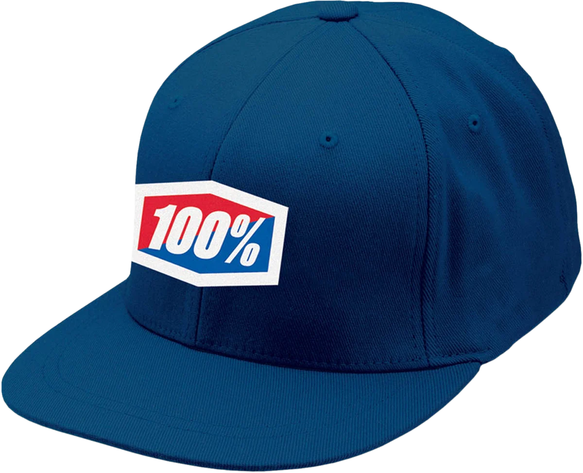 100% Official Flexfit® Hat - Royal Blue - Large/XL 20043-00007
