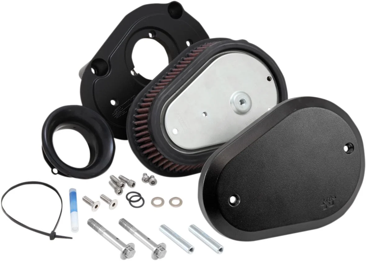 K&N Street Metal Flare Black Air Intake System (RK-3932B)