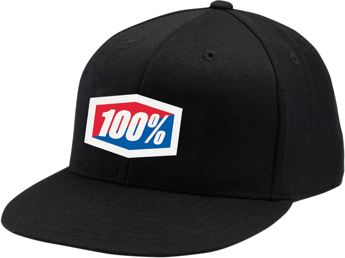 100% Official Flexfit® Hat - Black - Large/XL 20043-00003