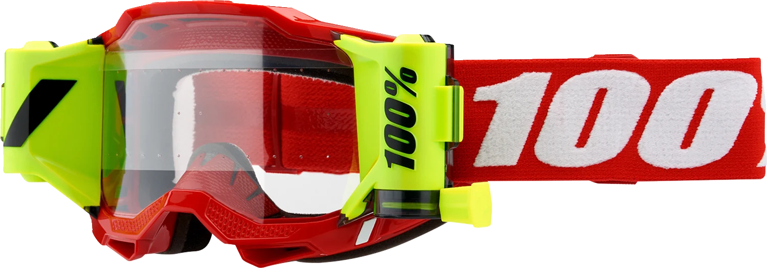 100% Accuri 2 Forecast Goggles - Neon Red - Clear 50017-00004