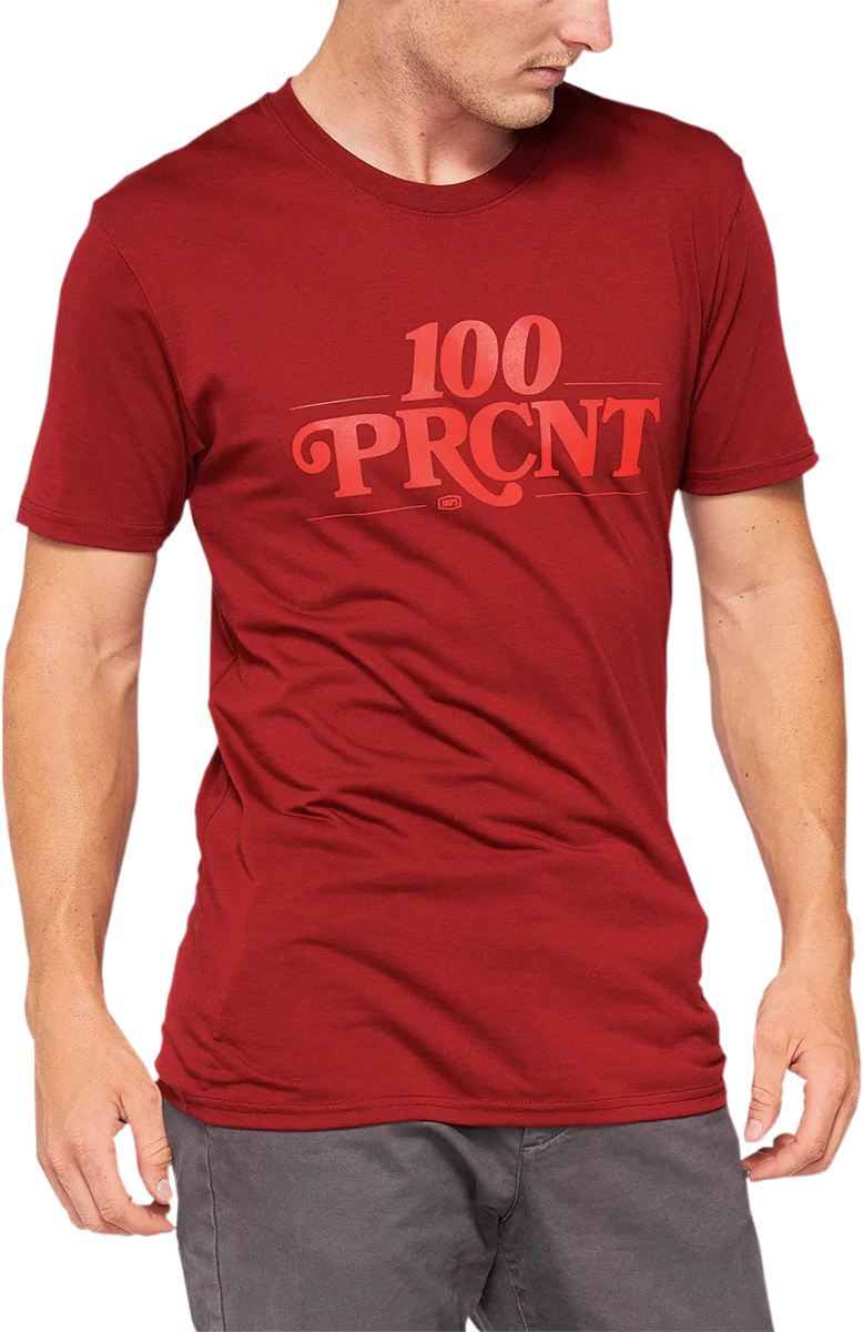 100% Searles Tech T-Shirt - Brick - Large 35027-068-12