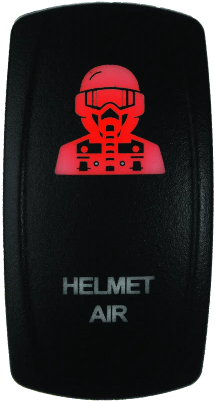 DragonFire Racing Lighted Switch Hel Air On/Off Red - 522617