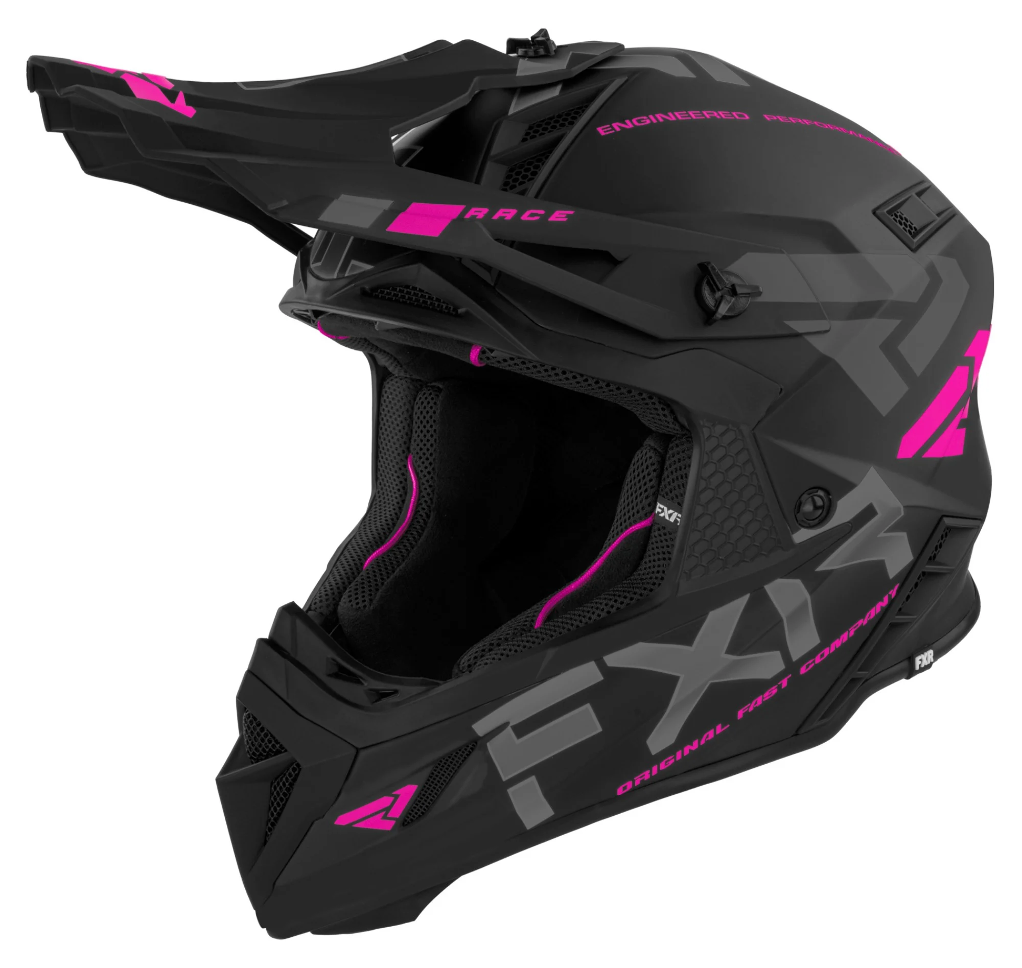 FXR Helium Race Div 22 MX Offroad Helmet w/D-Ring