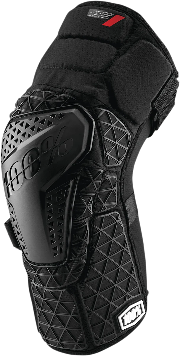 100% Surpass Knee Guards - Black - Large 70009-00003