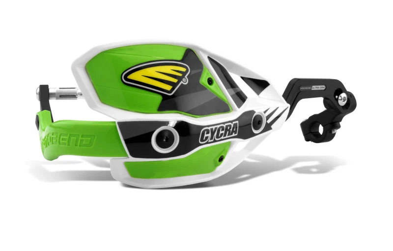Cycra CRM Ultra 1-1/8 in. Clamp w/White Shield/Green Cover - 1CYC-7408-72X