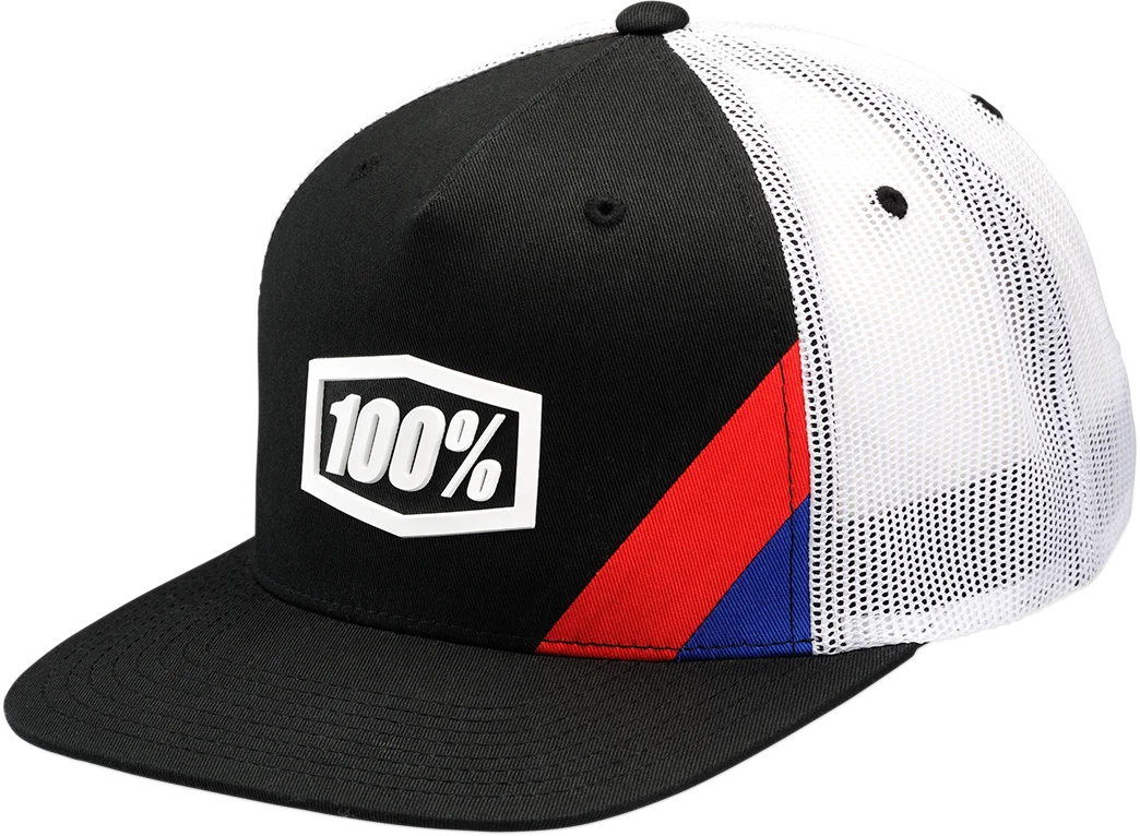 100% Cornerstone Trucker Hat - Black 20045-00001