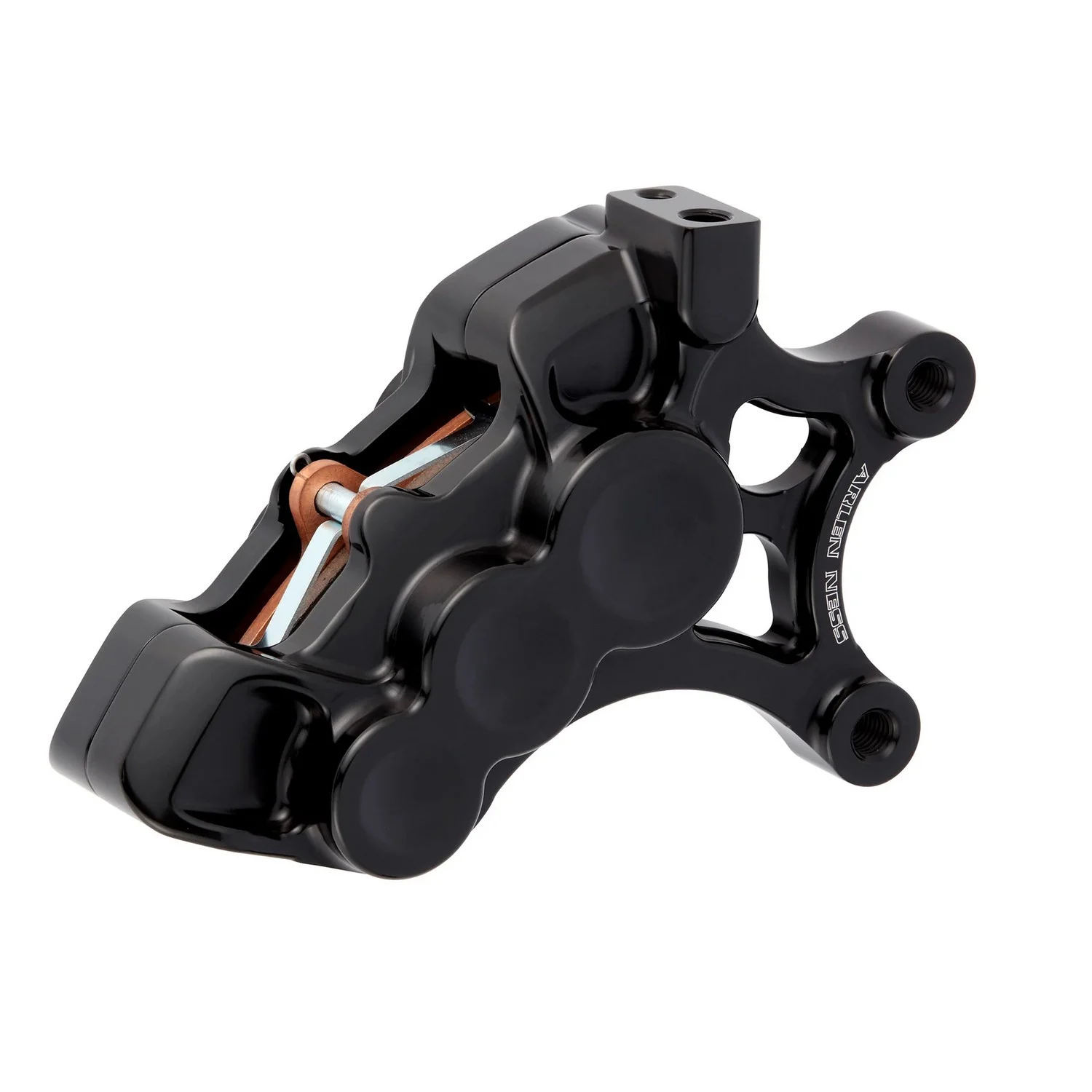 Arlen Ness 11.8" 6-Piston Differential Bore Black Left Brake Caliper (02-215)