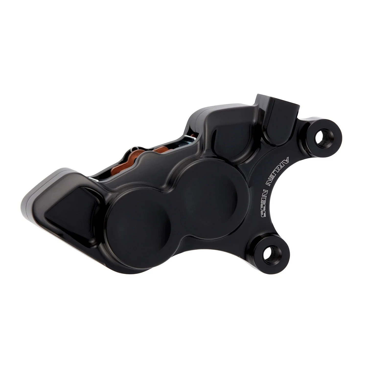 Arlen Ness 11.8" 4-Piston Black Left Brake Caliper (02-221)