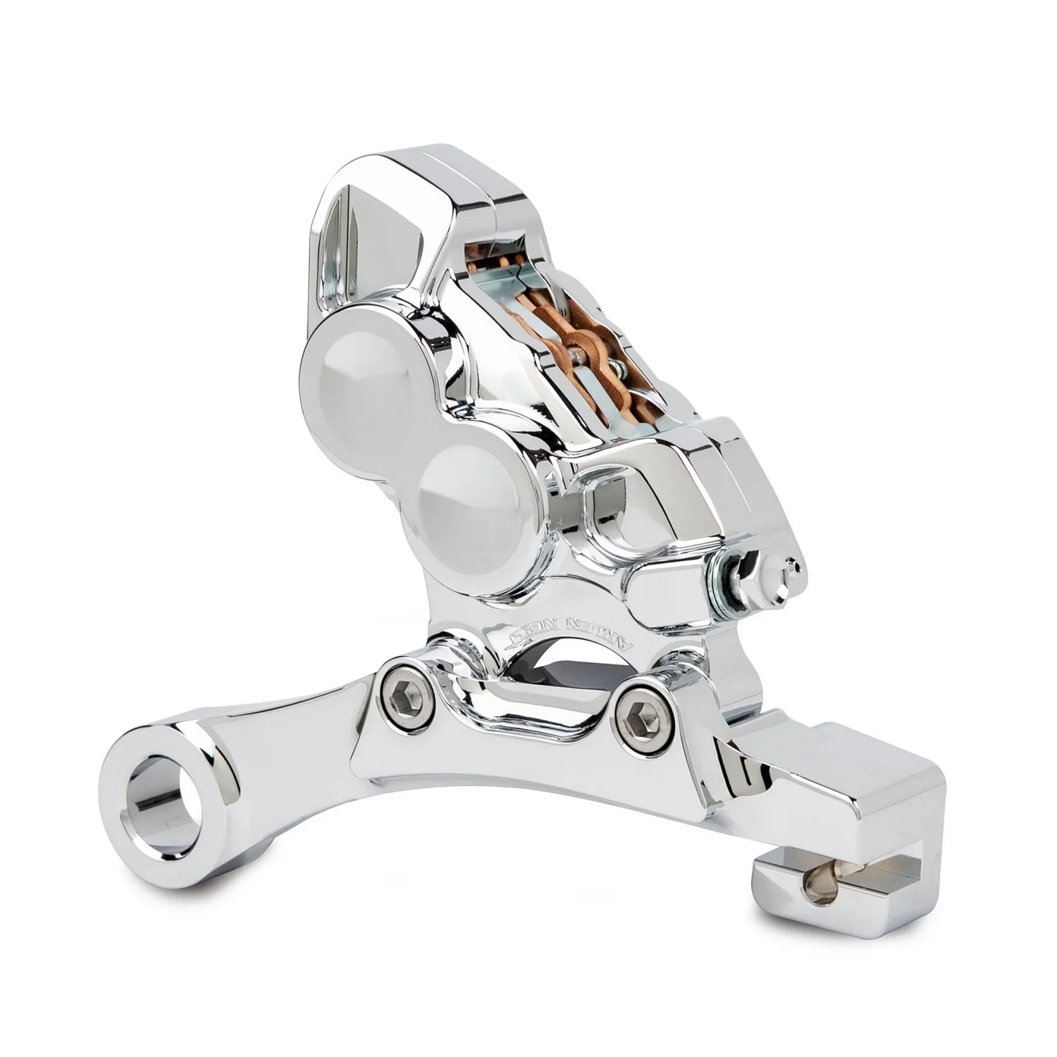 Arlen Ness 11.8" 4-Piston Chrome Rear Brake Caliper (02-304)