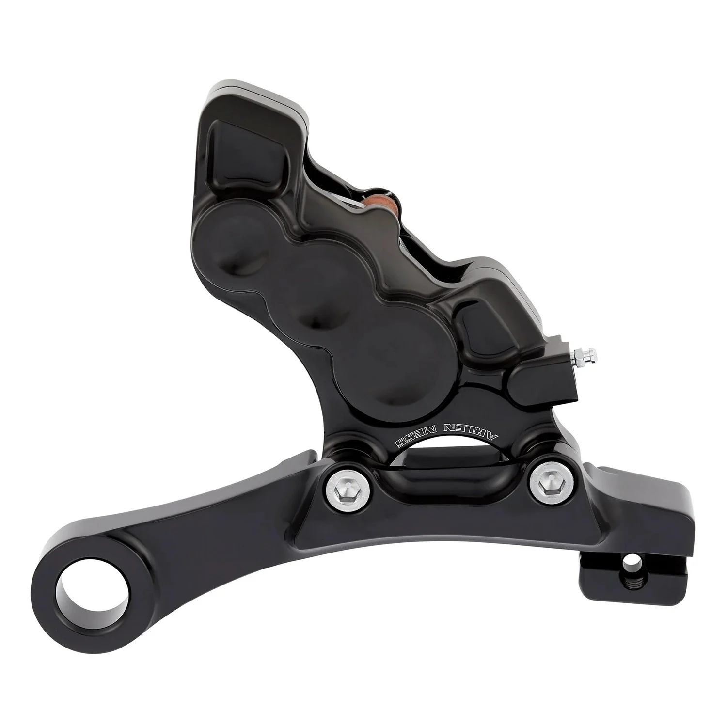 Arlen Ness 11.8" 6-Piston Differential Bore Black Rear Brake Caliper (02-323)