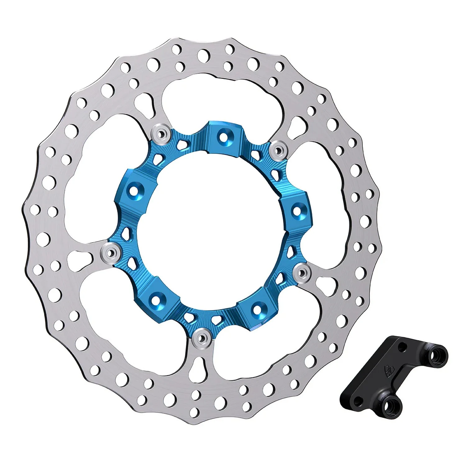 Arlen Ness 14" Billet Big Blue Front Right Brake Rotor (300-005)