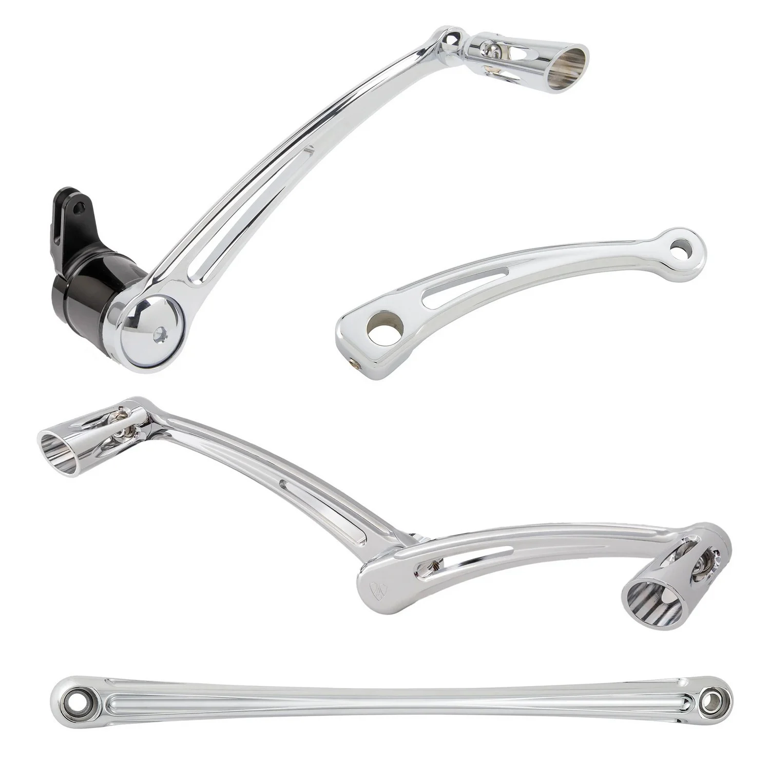 Arlen Ness Deep Cut Chrome Heel/Toe Foot Control Kit (420-107)