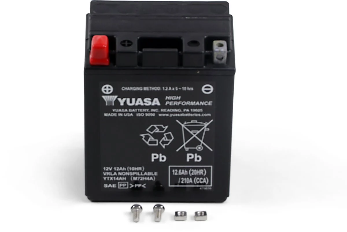 Yuasa YTX14AH AGM High Performance Maintenance Battery (YUAM72H4A)