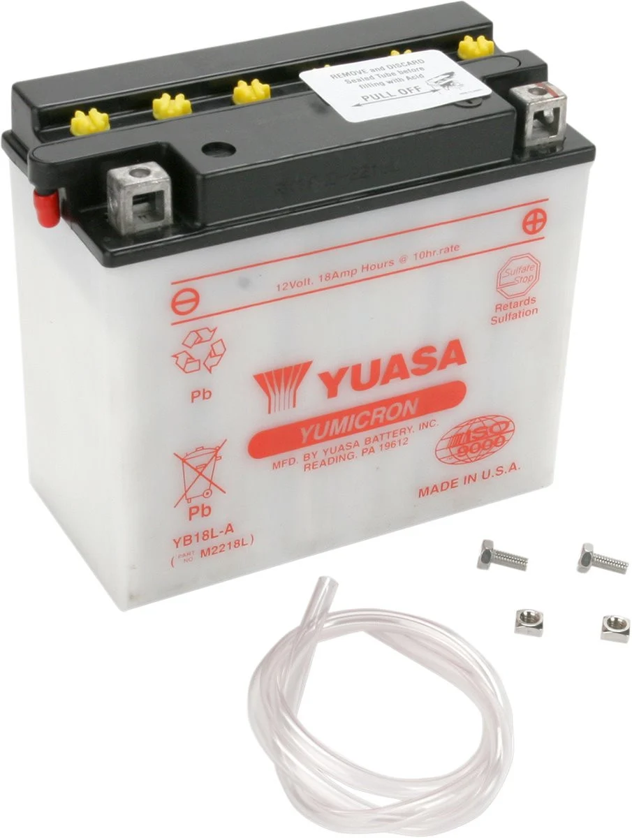 Yuasa YB18L-A High Performance Conventional 12V Battery (YUAM2218LTWN)