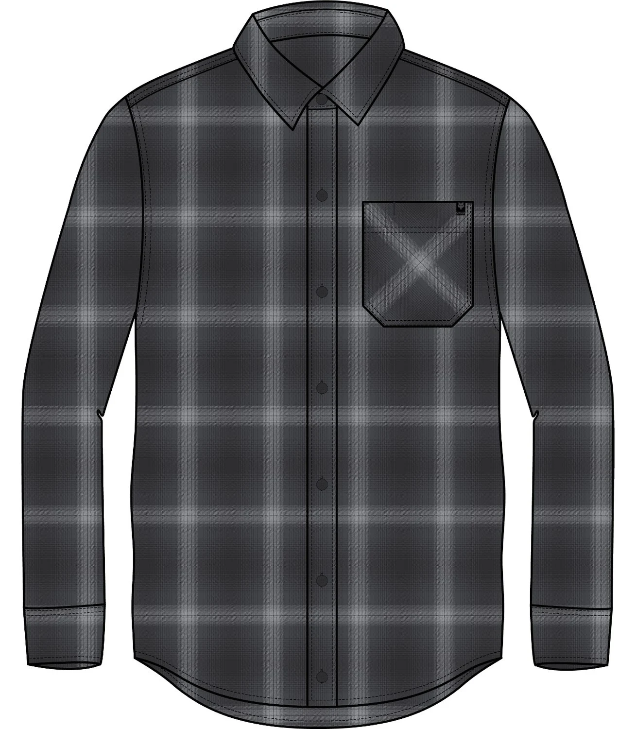 Fox Racing Survivalist Mens Button Up LS Flannel Shirt