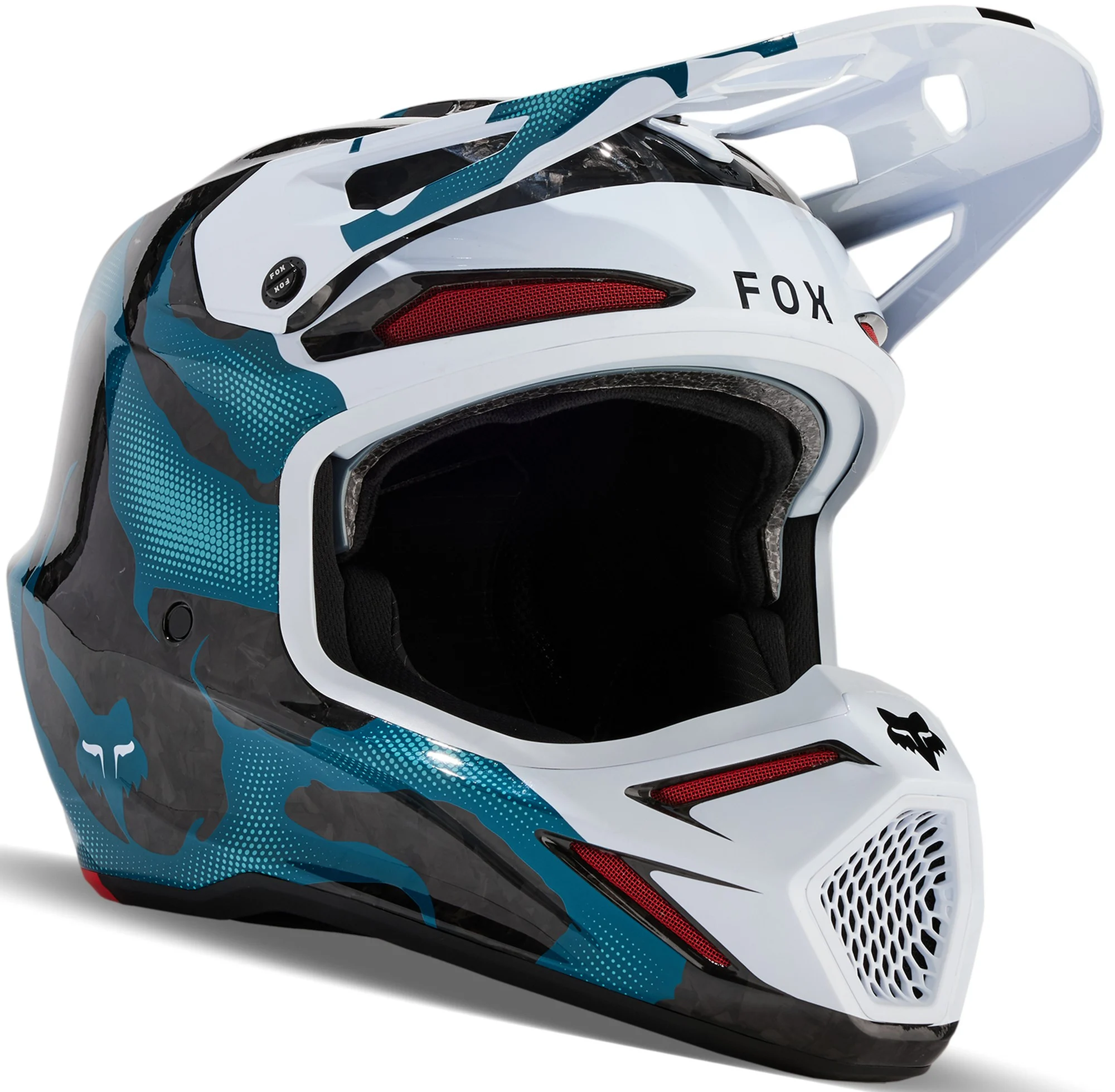 Fox Racing V3 RS Withered MX Offroad Helmet