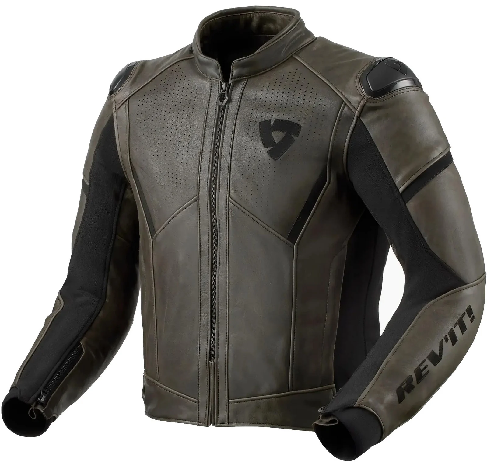 Rev'It Parallax Mens Leather Motorcycle Jacket