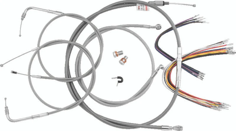 Burly Brand Control Kit 13in Bag Bar - Stainless Steel - B30-1296