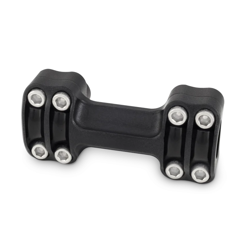 Burly Brand Reaper Riser Clamp 1-1/2in Tall for 1in Bar, One Piece - Texture Black - B12-8013TB