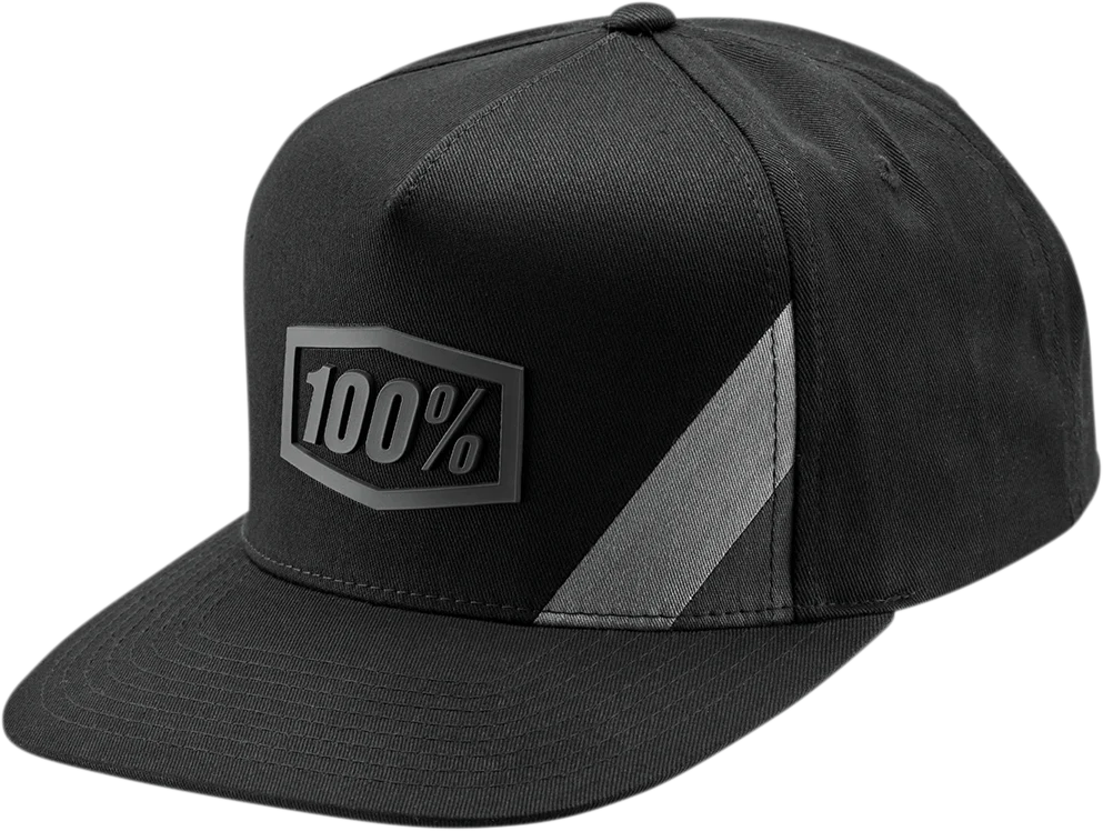 100% Cornerstone Trucker Hat - Black/Gray 20050-057-01