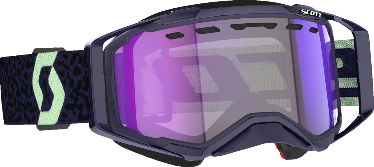 SCOTT Prospect Snow Cross Goggle - Dark Purple/Mint - Light Sensitive Blue Chrome 278603-7696307