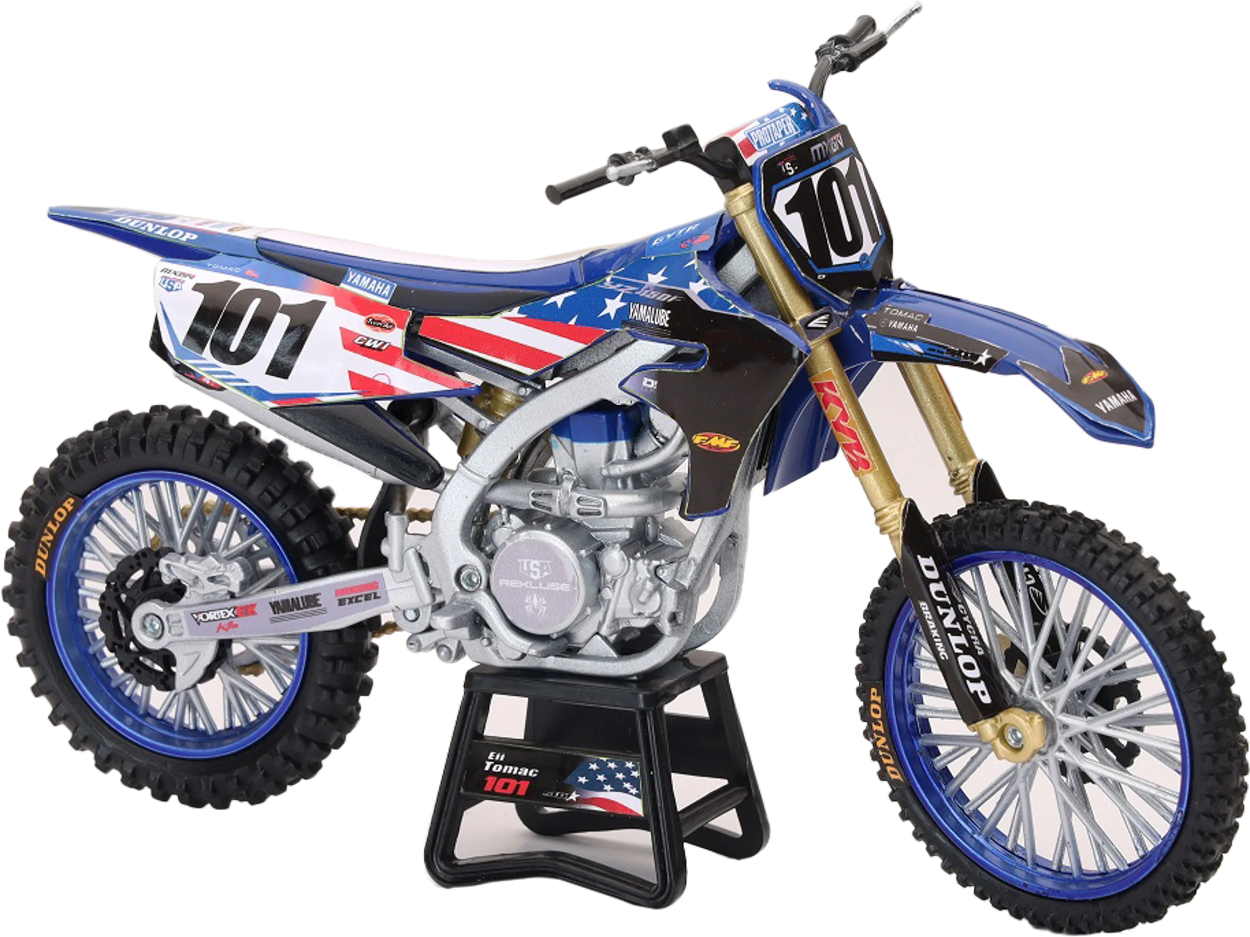 1:12 Scale Mxon Yamaha Yz450f Eli Tomac #101
