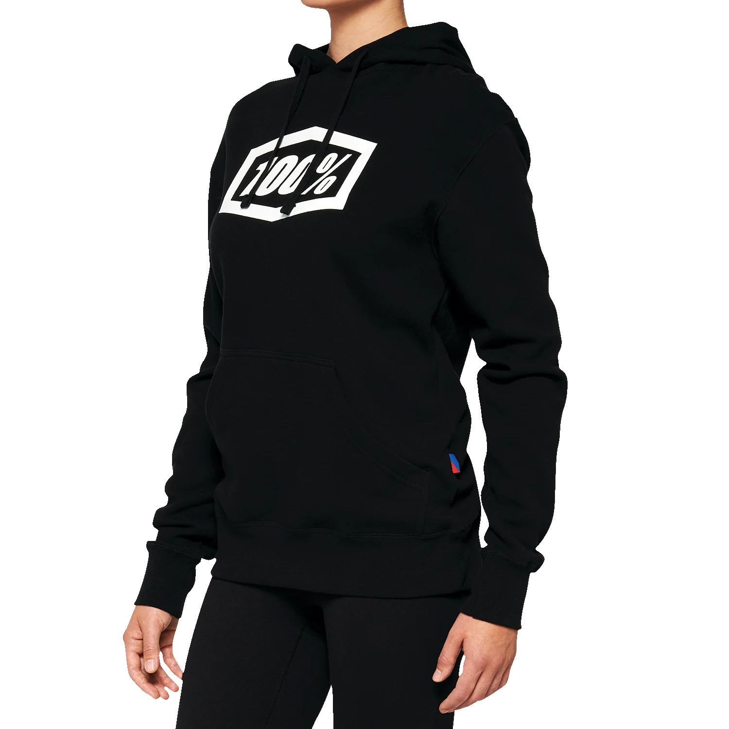 100% Women's Icon Hoodie - Black - Large 20031-00002