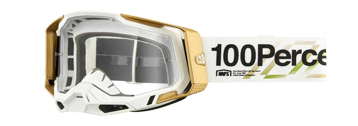 100% Racecraft 2 Goggles - Succession - Clear 50009-00026