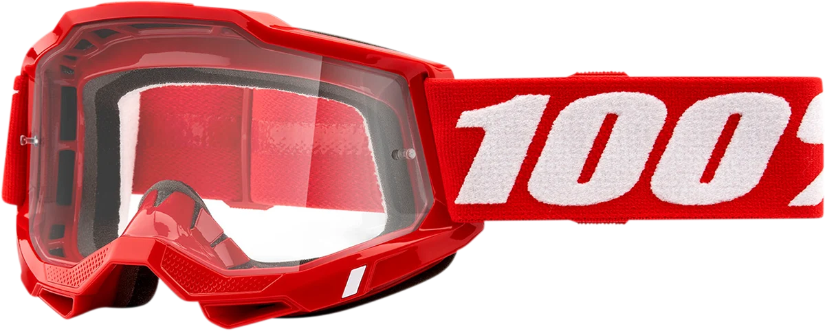 100% Accuri 2 OTG Goggles - Red - Clear 50018-00005