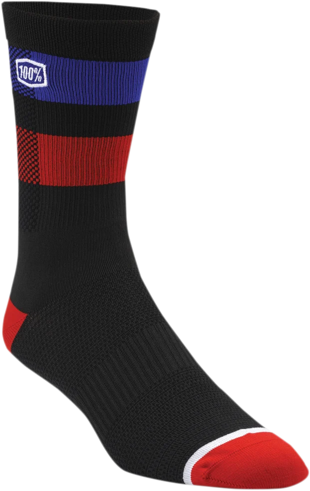 100% Flow Performance Socks - Black - Small/Medium 20049-00000