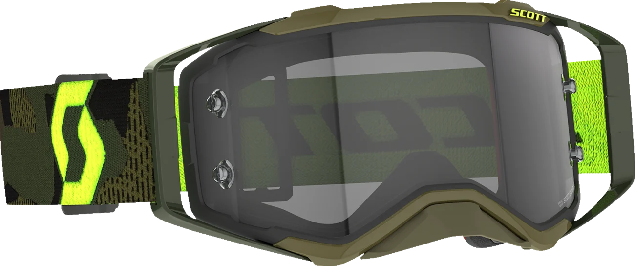 SCOTT Prospect Goggle - Khaki Green/Neon Yellow - Light Sensitive Gray 272820-7701327
