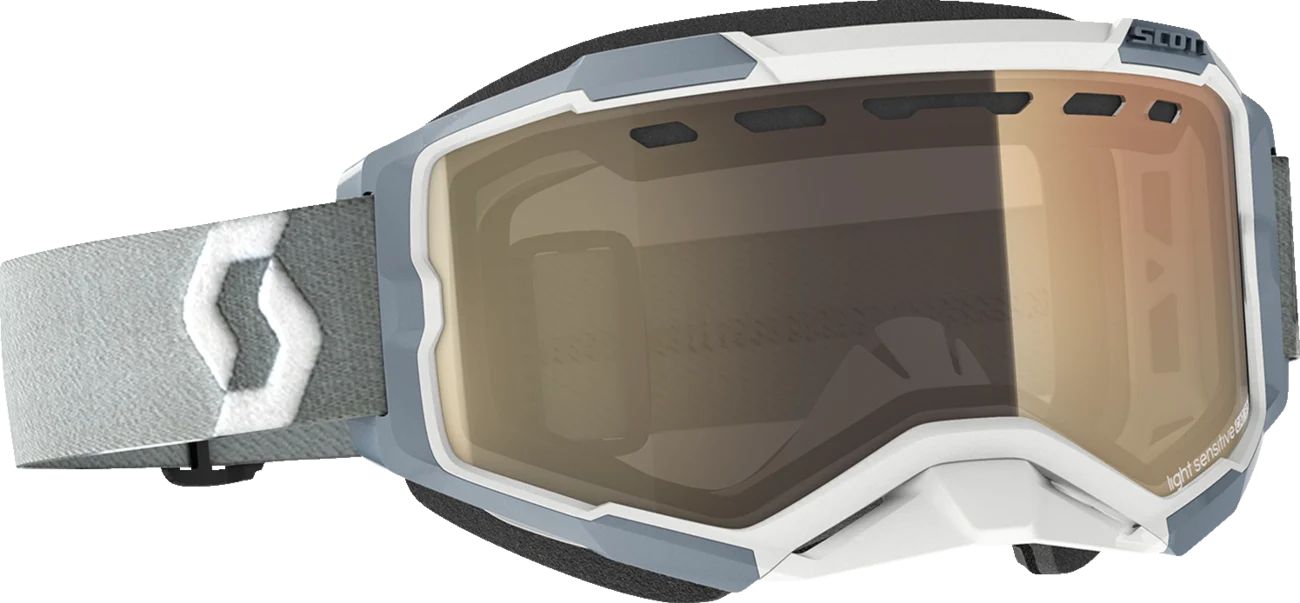SCOTT Fury Snow Goggles - Light Sensitive - White/Gray - Bronze Chrome 278604-1039245