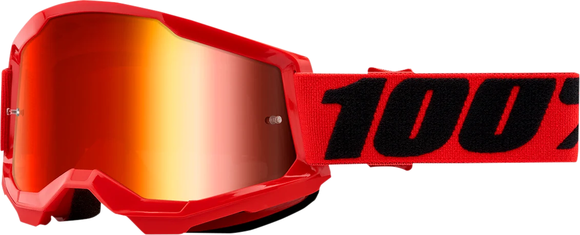 100% Strata 2 Goggles - Red - Red Mirror 50028-00004