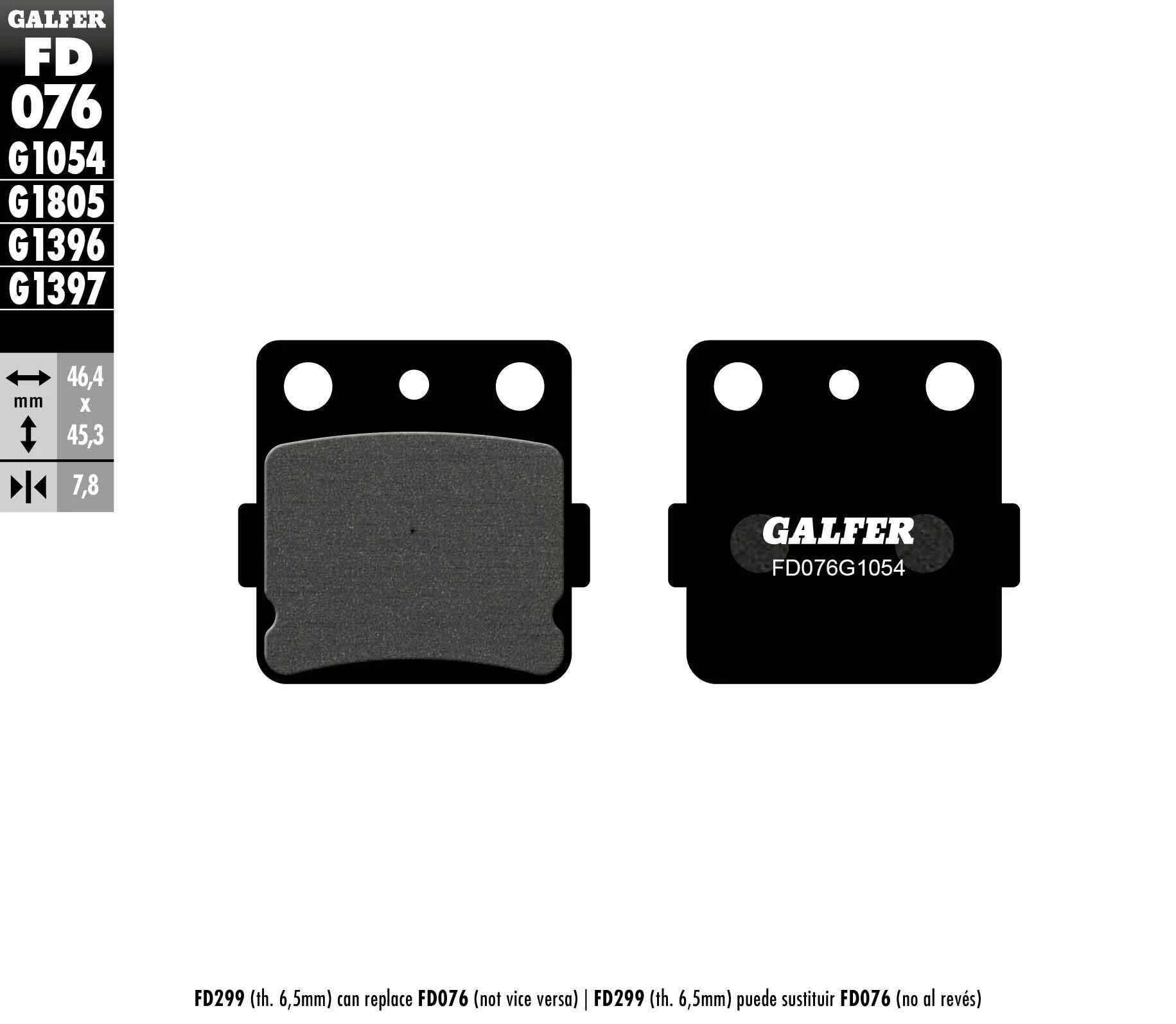 Brake Pads Semi Metallic Fd076g1054